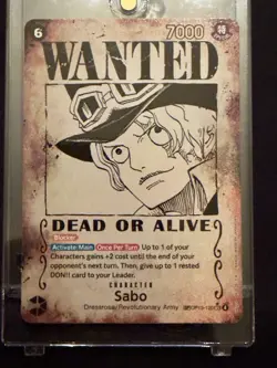 Sabo Wanted Poster Card SEC SP- OP13-120 - Carrying on His Will One Piece TCG - Image 3