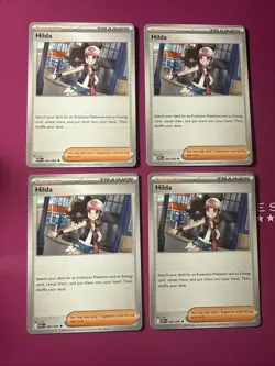 [4x Playset] Hilda 084/086 NM/M White Flare Pokemon Card - Image 1