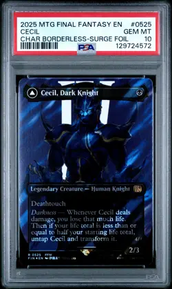 2025 MTG FINAL FANTASY #0525 CECIL, DARK KNIGHT/CECIL, REDEEMED PALADIN PSA 10 - Image 1