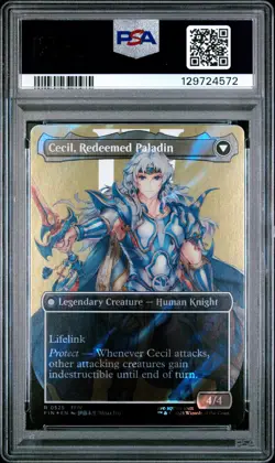 2025 MTG FINAL FANTASY #0525 CECIL, DARK KNIGHT/CECIL, REDEEMED PALADIN PSA 10 - Image 2