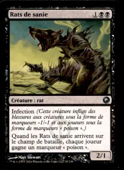 Ichor Rats LP Light Play Scars of Mirrodin MTG [6555] - Image 1