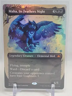 Maha, Its Feathers Night (Mythic Borderless Foil) - Bloomburrow - MTG - Image 1