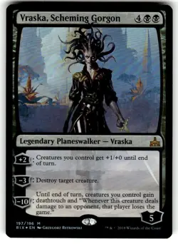 Vraska, Scheming Gorgon Rivals of Ixalan Foil NM - Image 1