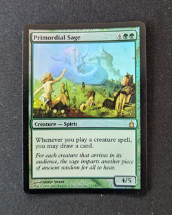 Magic Mtg FOIL Ravnica Primordial Sage near mint - Image 1