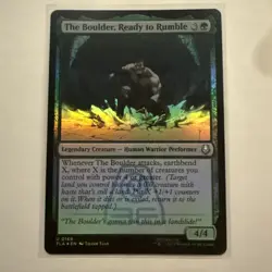 mtg the boulder, ready to rumble foil avatar: the last airbender - Image 1