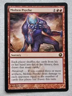 MTG Magic the Gathering Molten Psyche Scars of Mirrodin Regular LP/NM - Image 1