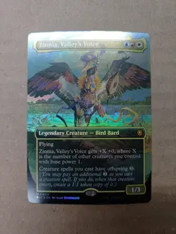 Zinnia, Valley's Voice BLC #4 Foil Extended Art NM MTG - Image 1