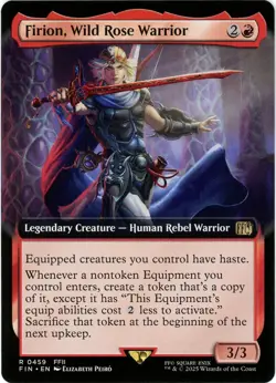Firion, Wild Rose Warrior (Extended Art) - 0459 - Final Fantasy MTG - Image 1