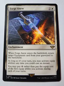 Forge Anew Universes Beyond: the Lord of the Rings MTG Enchantment Regular - Image 1