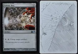 SKETCHED MtG Magic Franz Vohwinkel_ M11 Artist Proof _ VOLTAIC KEY _ VHTF 1/50! - Image 1