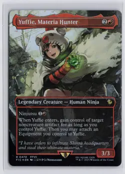 MTG - Yuffie, Materia Hunter - Borderless - Chocobo Track Foil - Final Fantasy - Image 1