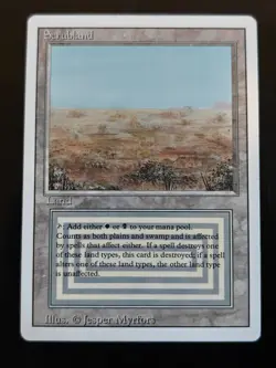 Scrubland Revised Edition MTG Regular Magic the Gathering - Image 1