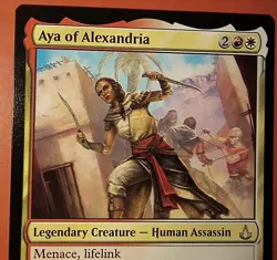 MTG, Aya of Alexandria, Assassin's Creed NM, RARE, 0048, REGULAR FINISH - Image 2