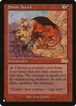 MTG Sneak Attack The List Regular Rare - Image 1