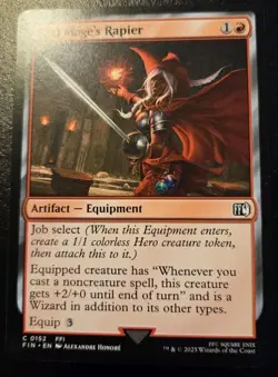 Red Mage's Rapier 0152 Common Final Fantasy Magic: The Gathering - Image 1