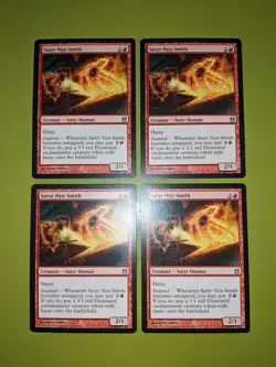 Satyr Nyx-Smith x4 Born of the Gods 4x Playset Magic the Gathering MTG - Image 1