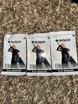 MTG Lot Of 3 Final Fantasy Play Booster Pack sealed - Image 1