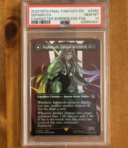 PSA 10 | Sephiroth Fabled SOLDIER, M 0382, Foil, MTG Final Fantasy FFVII FIN - Image 1