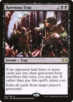 Played MTG Ravenous Trap Double Masters 2XM R 103 - Image 1