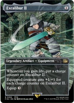 Excalibur II (Borderless) - 0352 - Final Fantasy - MTG - NM/M - SHIPS NOW - Image 1