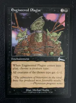 Engineered Plague MtG Magic the Gathering Urza's Legacy - Image 1