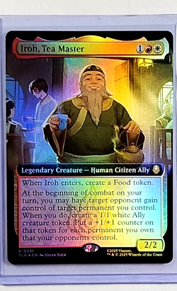 MTG Magic The Gathering TLA Avatar The Last Airbender Foil #381 Iroh Tea Master - Image 1