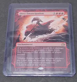 MTG Fiery Emancipation #42 Wilds of Eldraine Enchanting Tales MTG - Image 1
