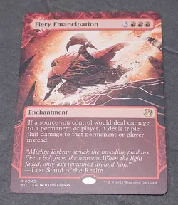 MTG Fiery Emancipation #42 Wilds of Eldraine Enchanting Tales MTG - Image 2