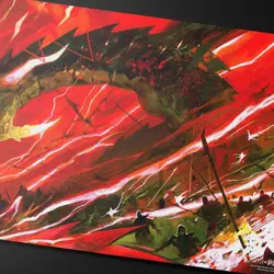 Tarkir Dragonstorm Ruinous Ultimatum card Playmat for Magic: The Gathering - Image 1