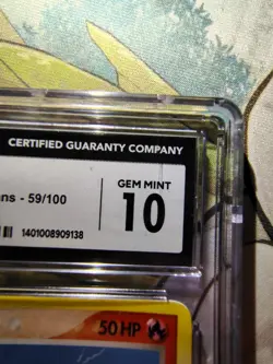 Numel EX Crystal Guardians 59/100 Reverse Holo CGC 10 Pokemon 2006 Gem Mint - Image 3