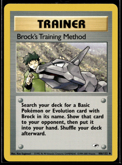 Pokemon TCG | Gym Heroes | Brock’s Training Method | 106/132 | NM #2 - Image 1