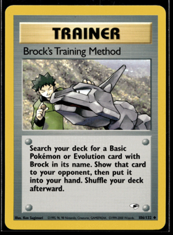 Pokemon TCG | Gym Heroes | Brock’s Training Method | 106/132 | NM - Image 1