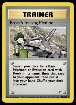 Pokemon TCG | Gym Heroes | Brock’s Training Method | 106/132 | LP - Image 1