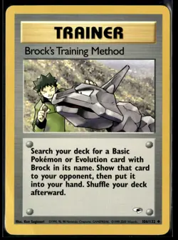 Pokemon TCG | Gym Heroes | Brock’s Training Method | 106/132 | MP - Image 1
