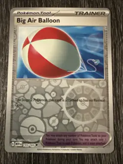 Big Air Balloon 155/165 Sv: Scarlet & Violet 151 Reverse Holo POKEMON S&V TCG - Image 1
