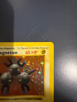 Magneton 9/102 Base Set SHADOWLESS 1999 Holo Rare WOTC Pokemon Card TCG - Image 3