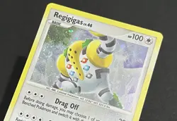 Regigigas LV. 46 - DP40 - Cosmos Holo - D&P Black Star Promo Pokemon Card SWIRL - Image 3