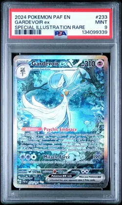 2024 Pokemon Paldean Fates Gardevoir ex Special Illustration Rare 233/091 PSA 9 - Image 1
