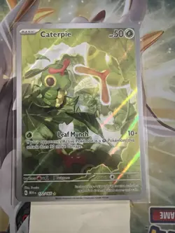 Caterpie 172/165 Scarlet & Violet 151 (MEW) NM Illustration Rare Pokemon Card NM - Image 1