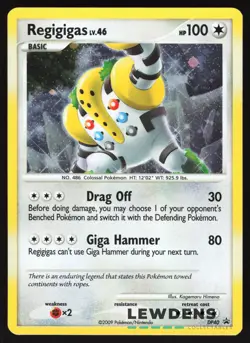 Regigigas LV. 46 - DP40 - Cosmos Holo - D&P Black Star Promo - Pokemon Card - Image 1