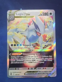 Pokemon TCG Lugia VSTAR Silver Tempest 139/195 Ultra Rare SWSH Holo NM - Image 1