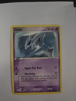 Pokemon TCG Lugia Card 2/17 Non Holo Rare 2007 Pop Series 5 - Image 1