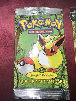 Wizards of the Coast First Edition Pokemon Jungle Booster Pack 742818060639 - Image 1