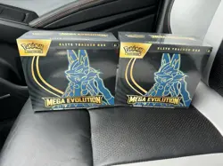 TWO Pokemon TCG Mega Evolution Lucario Elite Trainer Box ETB NEW FACTORY SEALED - Image 1