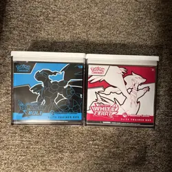 Pokemon Center Black Bolt & White Flare Elite Trainer Box ETB Set 🔥 With Cases - Image 1