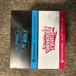 Pokemon Center Black Bolt & White Flare Elite Trainer Box ETB Set 🔥 With Cases - Image 5