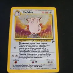 2000 Pokemon Game Base Set 2 5/130 Clefable Holo - Image 1