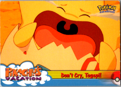 1999 Topps Pokemon Movie Animation #43 Don’t Cry, Togepi! Blue Label LP - Image 1