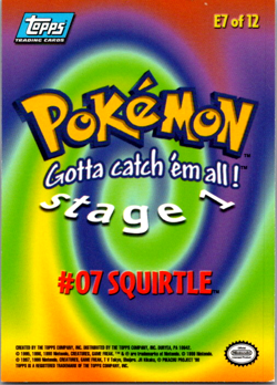1999 Topps Pokemon Movie Edition #E7 of 12 Squirtle Stage 1 LP - Image 2