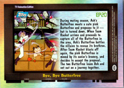 HP! Pokemon Topps EP20 Bye, Bye Butterfree TV Animation Blue Logo - Image 2